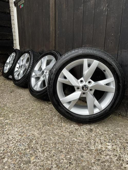 5x112 originele Skoda octavia velgen 17 inch winter set vag, Auto-onderdelen, Banden en Velgen, Banden en Velgen, Winterbanden