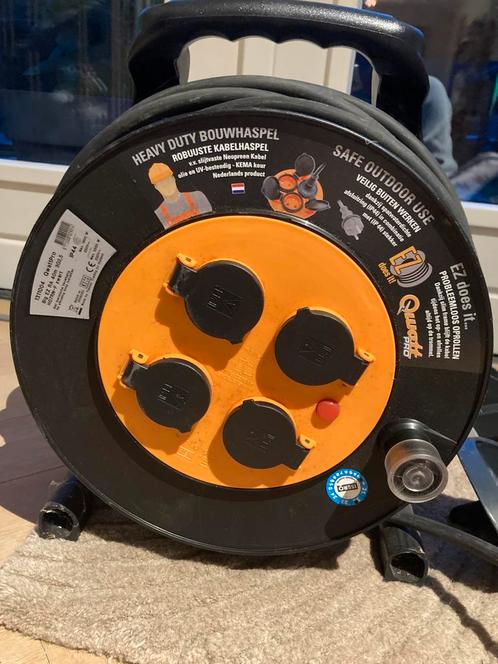 QwattPro KABELHASPEL ER 300EZ 40 MTR 3X2,5 NEOPREEN, Doe-het-zelf en Verbouw, Elektra en Kabels, Ophalen of Verzenden
