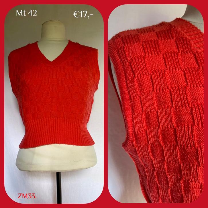 ZM33. Vintage spencer mt 42, Kleding | Dames, Truien en Vesten, Gedragen, Maat 42/44 (L), Overige kleuren, Verzenden
