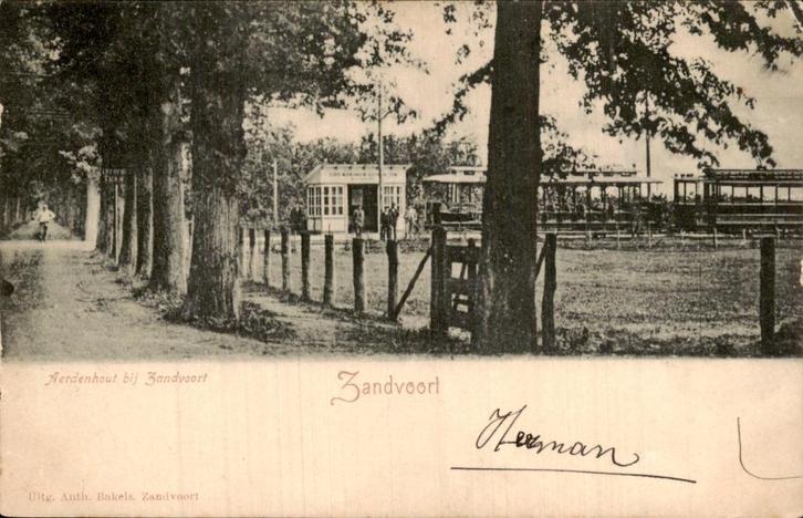Zandvoort - Aerdenhout, Verzamelen, Ansichtkaarten | Nederland, Gelopen, Noord-Holland, Voor 1920, Ophalen of Verzenden