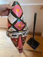 Surinaams Indiaans Masker op Standaard - Handgemaakt Kunstwe, Antiek en Kunst, Ophalen