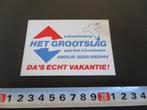 sticker andijk vakantiedorp het grootslag aan het ijsselmeer, Ophalen, Zo goed als nieuw