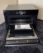 Bosch Serie8 black steel combi oven/magnetron, Witgoed en Apparatuur, Magnetrons, Hete lucht, Ophalen of Verzenden, Zo goed als nieuw