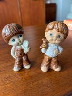 Vintage keramiek 2 beeldjes 8 cm hoog., Ophalen of Verzenden, Zo goed als nieuw, Mens