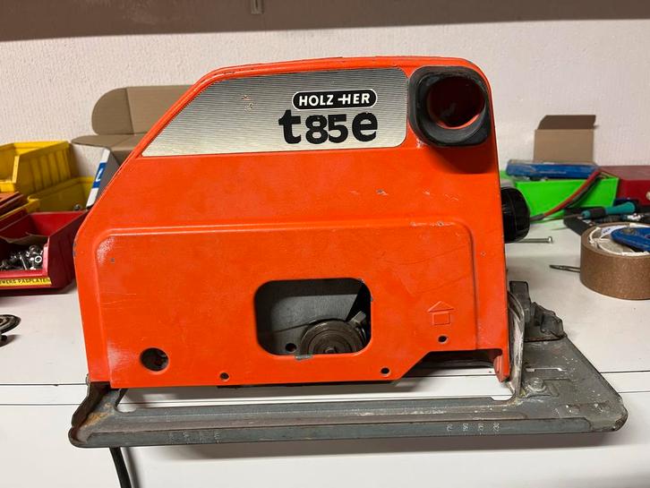 Holz-Her T85E Cirkelzaag - Zaagdiepte 85mm, Doe-het-zelf en Verbouw, Gereedschap | Zaagmachines, Gebruikt, Cirkelzaag, 1200 watt of meer