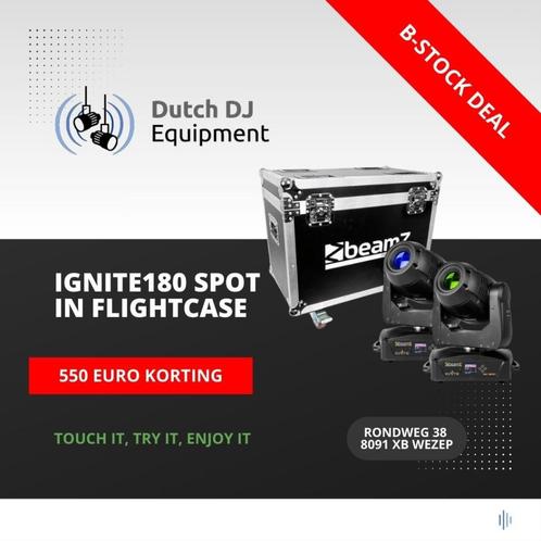 2x professionele 180 watt led spot movinghead met case, Muziek en Instrumenten, Licht en Laser, Nieuw, Licht, Geluidgestuurd, Kleur