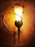 Mondgeblazen Wand Lamp, Ophalen, Gebruikt, Glas, Minder dan 50 cm