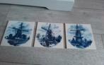 3xdelfsblauwe tegel J.C.v Hunnik molens, Ophalen of Verzenden