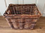 Rieten fietsmand - Bruin, Fietsen en Brommers, Fietsaccessoires | Fietsmanden, Ophalen, Zo goed als nieuw, Fietsmand