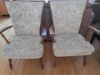 2 leunstoelen / fauteuil vintage, Ophalen, Hout, Gebruikt, 75 tot 100 cm