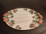 Aardbeien porcelain Italy Bassano porcelaine, xxlplate, 30cm, Ophalen of Verzenden