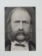 tekening portret van man met snor barbier 1900 ongesigneerd, Verzenden