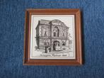 Tegel Hillegom in houten lijstje, 15x15, Ophalen of Verzenden