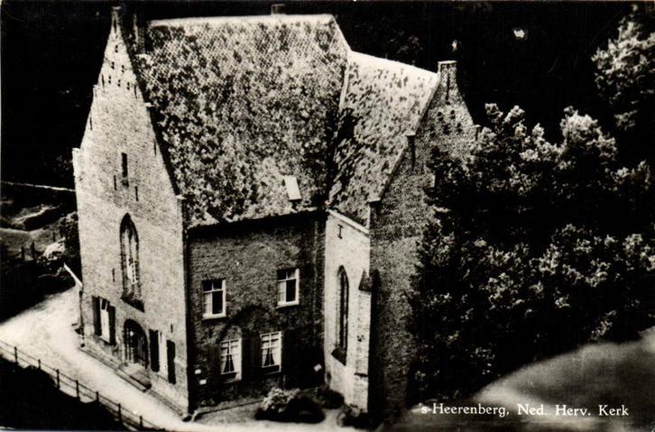 s-Heerenberg, Ned. Herv. Kerk - 1956 gelopen, Verzamelen, Ansichtkaarten | Nederland, Gelopen, Noord-Brabant, Voor 1920, Ophalen of Verzenden