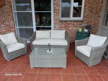 Loungeset 4-delig - Perfect voor de tuin! beschikbaar voor biedingen