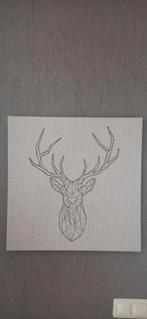 Hert op canvas decoratie IKEA, Ophalen of Verzenden