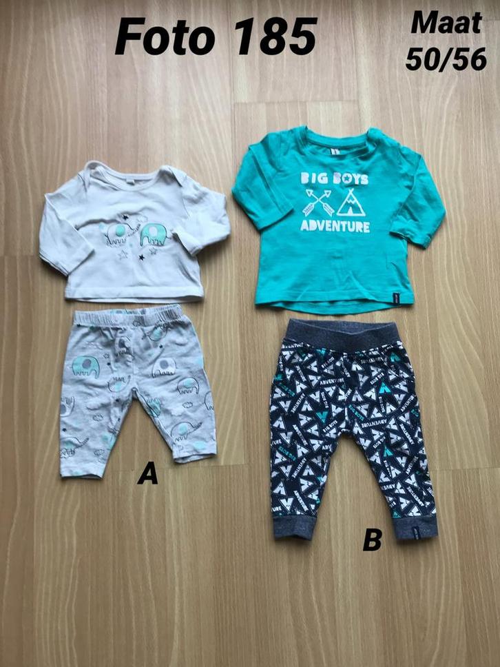 Setje jongen maat 50 / 56 Zgan *foto 185*, Kinderen en Baby's, Babykleding | Maat 50, Zo goed als nieuw, Jongetje, Setje, Ophalen of Verzenden
