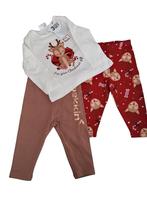 Kerst 3 delig setje So Cute maat 74 NIEUW, Kinderen en Baby's, Babykleding | Maat 74, Meisje, Nieuw, Ophalen of Verzenden, Setje