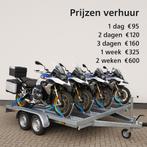 Te huur: Motortrailer motoraanhanger voor 4 motoren, Motoren, Overige Motoren, Ophalen of Verzenden