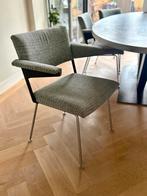Gispen Cordemeyer Armstoelen - Set van 6, Huis en Inrichting, Gebruikt, Ophalen of Verzenden, Metaal, Grijs