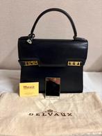 DELVAUX vintage Tempête marineblauw boxcalf leer, Sieraden, Tassen en Uiterlijk, Tassen | Damestassen, Ophalen, Zo goed als nieuw