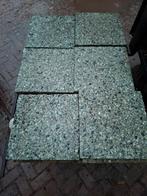 4m² 40x40 grind tegel blauw, gebruikt, op pallet, Tuin en Terras, Tegels en Klinkers, Gebruikt, Ophalen of Verzenden, 10 m² of meer