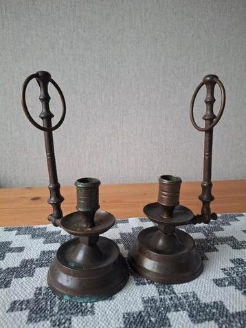 Koperen kandelaars 2 stuks / set
 beschikbaar voor biedingen