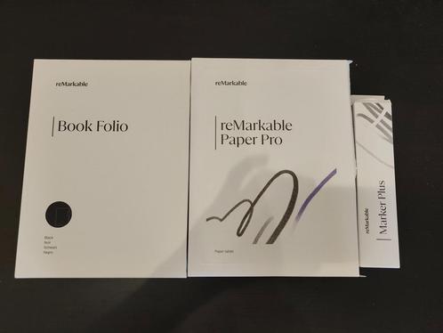 Remarkable Paper Pro (Nieuw) + Premium Hoes + Marker Plus, Computers en Software, Tekentablets, Nieuw, Draadloos, Multi-touch