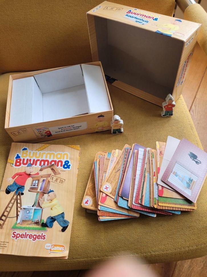Buurman en Buurman kaartenhuisspel, Kinderen en Baby's, Speelgoed | Overig, Zo goed als nieuw, Jongen of Meisje, Ophalen