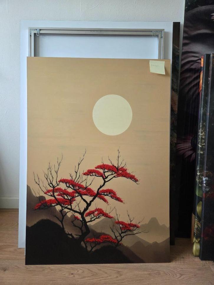 Schilderij op dibond - 70 x 100 cm, Huis en Inrichting, Woonaccessoires | Schilderijen, Tekeningen en Foto's, Zo goed als nieuw