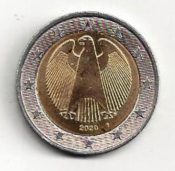 2 euro Duitsland 2020 - Letter F - fraai                     beschikbaar voor biedingen