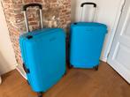 Blauwe Samsonite Koffers - Set van 2, Sieraden, Tassen en Uiterlijk, Koffers, Gebruikt, Hard kunststof, 45 tot 55 cm, Slot