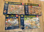 Jan van Haasteren Puzzels - 3x 1000, 1x 500 stuks, Ophalen, 500 t/m 1500 stukjes, Zo goed als nieuw, Legpuzzel