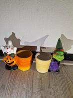 Halloween plantenpotjes, Kunststof, Rond, Ophalen of Verzenden, Minder dan 40 cm