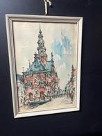 Antieke  aquarel. (Jan korthals), Ophalen of Verzenden