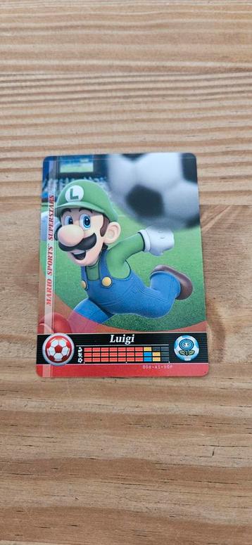 Mario Sports Superstars Amiibo kaart - Luigi beschikbaar voor biedingen