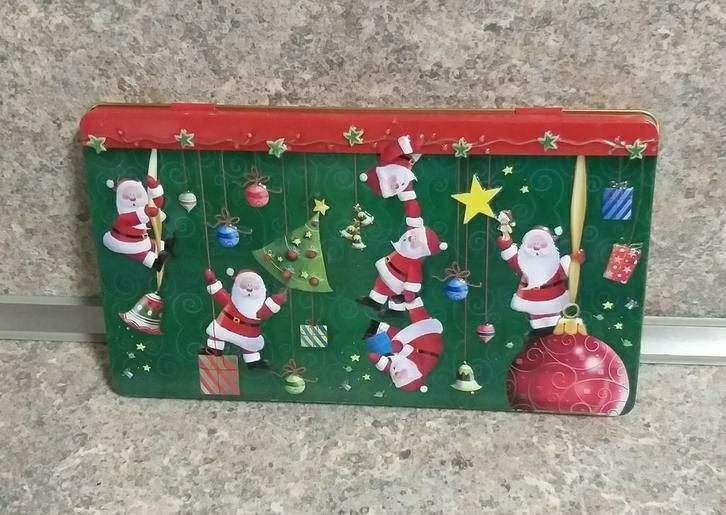 Blik met kerstman, Diversen, Kerst, Zo goed als nieuw, Ophalen of Verzenden