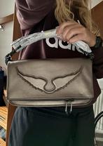 Zadig&Voltaire Rock tas gunmetal leer nieuw, Sieraden, Tassen en Uiterlijk, Tassen | Damestassen, Ophalen of Verzenden, Nieuw