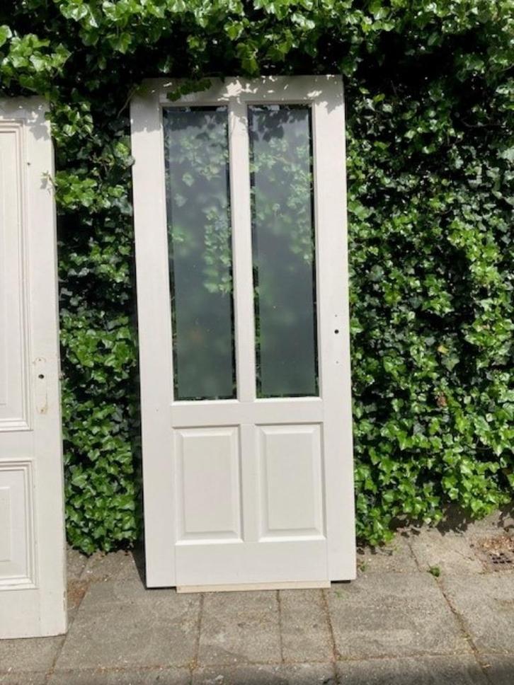 Retro hardhouten massieve 4-vlaks paneeldeur 88x211 cm, €125, Huis en Inrichting, Woonaccessoires | Overige, Gebruikt, Ophalen