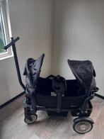 Deryan Luxe Sandy bolderkar - Duo buggy - Zwart - 352, Ophalen of Verzenden, Zo goed als nieuw, Kinderwagen of Buggy