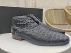 Floris van Bommel blauwe croco laarsjes - Maat 44,5, Boots, Floris van Bommel, Zo goed als nieuw, Verzenden
