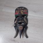 Vintage Indonesië houtsnijwerk mask 36 x 15 cm, Antiek en Kunst, Ophalen of Verzenden