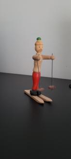Houten Skiër poppetje, Antiek en Kunst, Ophalen of Verzenden