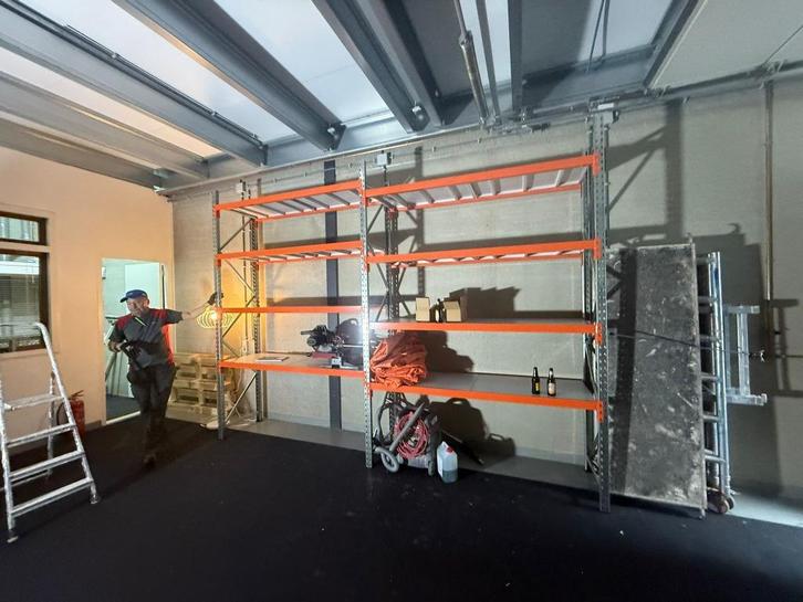 Stelling Grootvakstelling magazijn stelling set 7,5 mtr., Zakelijke goederen, Kantoor en Winkelinrichting | Magazijn, Stelling en Opslag