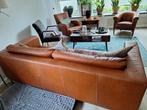 Lederen bank, Huis en Inrichting, Banken | Sofa's en Chaises Longues, Ophalen, Gebruikt, Modern, 200 tot 250 cm
