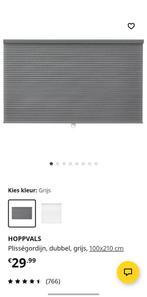 Ikea Hoppvals plissegordijn 100x210, Huis en Inrichting, Ophalen, 100 tot 150 cm, 200 cm of meer, Zo goed als nieuw