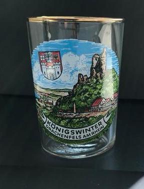 Uniek glaasje Königswinter, Drachenfels am Rhein, Duitsland beschikbaar voor biedingen