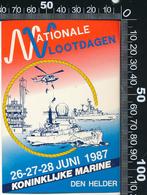 Sticker: Nationale Vlootdagen 1987 - Den Helder, Verzamelen, Stickers, Ophalen of Verzenden, Zo goed als nieuw, Bedrijf of Vereniging