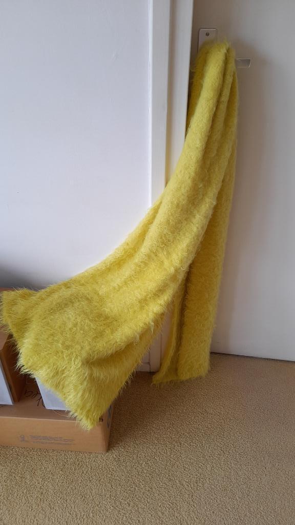 Grote zachte merino wol sjaal omslagdoek lichtgroen, Kleding | Dames, Mutsen, Sjaals en Handschoenen, Gedragen, Sjaal, Maat 46/48 (XL) of groter