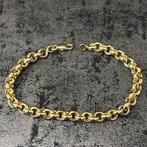 14k gouden armband jasseron schakel nieuw, Ophalen of Verzenden, Nieuw, Goud